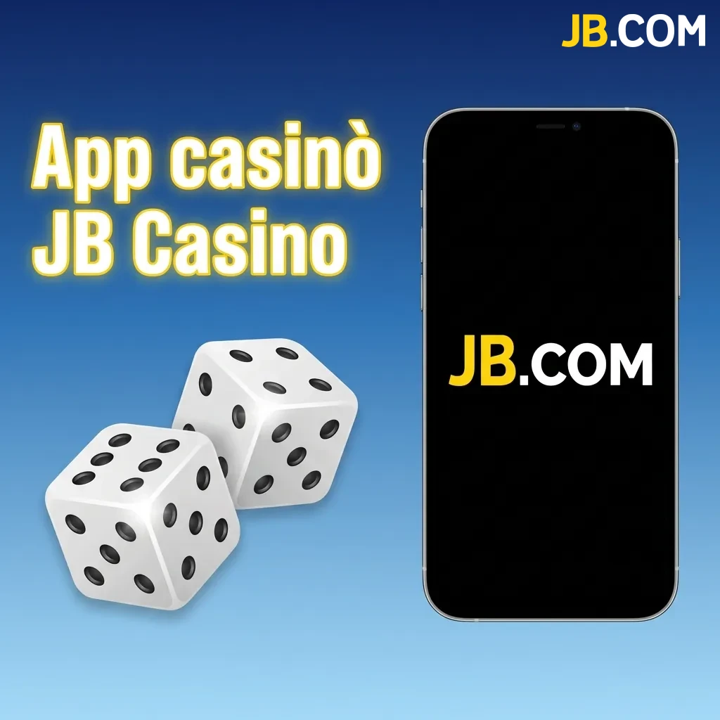 JB Casino app interface showing live casino games, slots, and table games with easy navigation between sports and casino sections