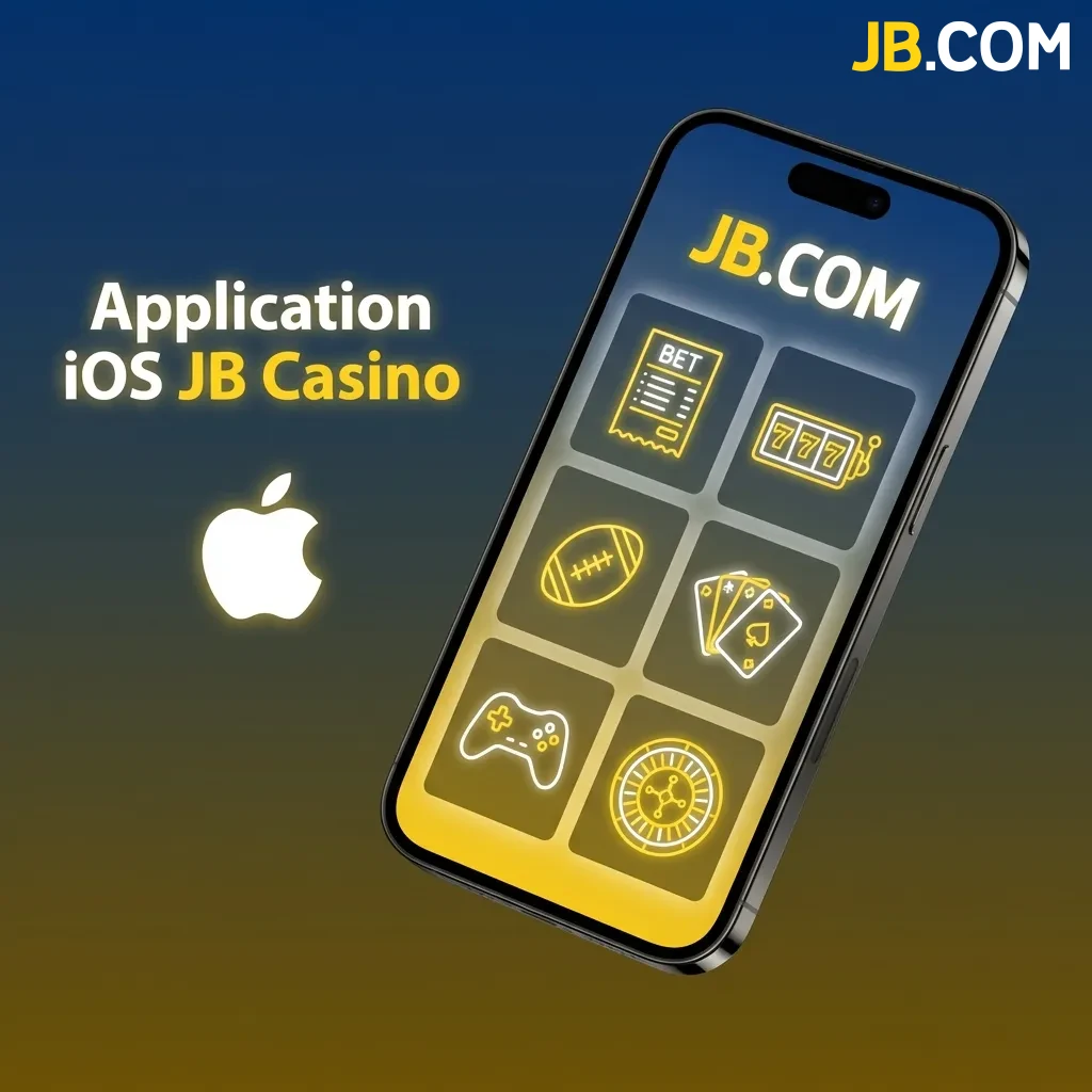 JB Casino iOS app interface on iPhone showing casino games and user-friendly touchscreen navigation