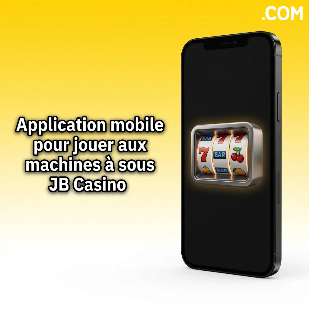 JB Casino mobile app interface showing slot machines, navigation menu, and gameplay features on smartphone screen