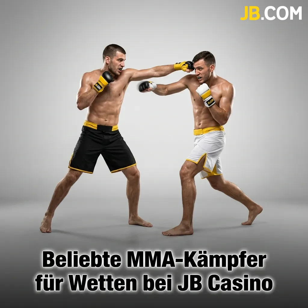 Top MMA-Kämpfer wie Jon Jones, Islam Makhachev und Conor McGregor für Sportwetten bei JB Casino