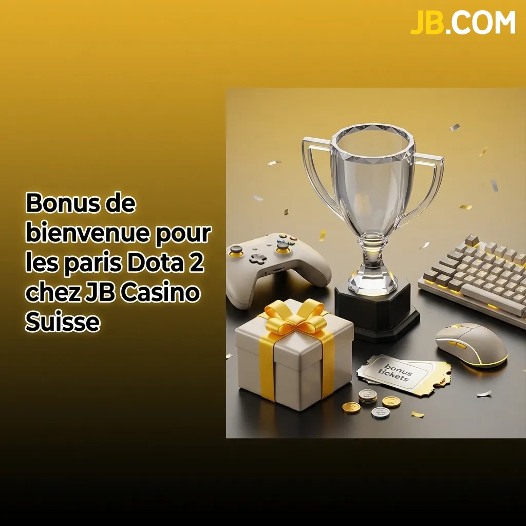 JB Casino welcome bonus promotion for Dota 2 betting showing deposit bonus options for Swiss players