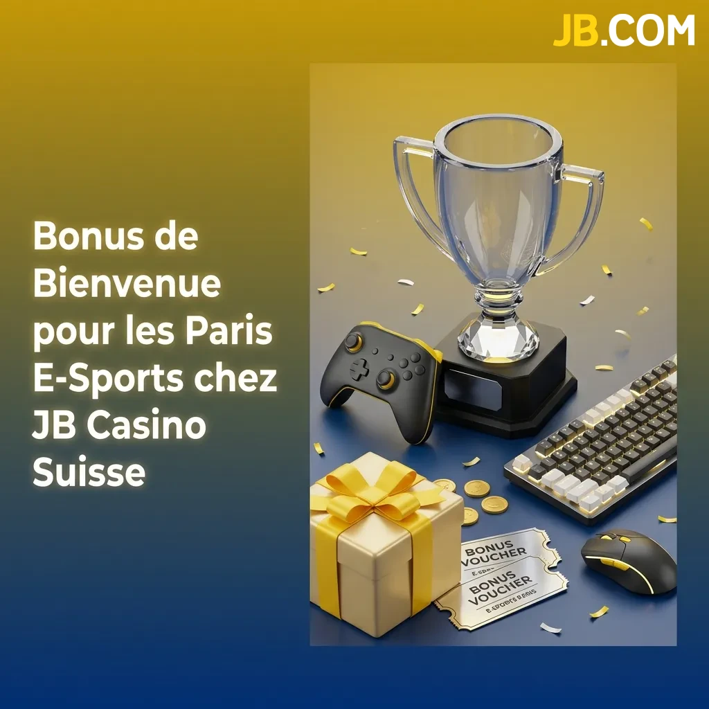 JB Casino Suisse welcome bonus interface showing 120% casino deposit offer and 80% sports betting bonus for esports