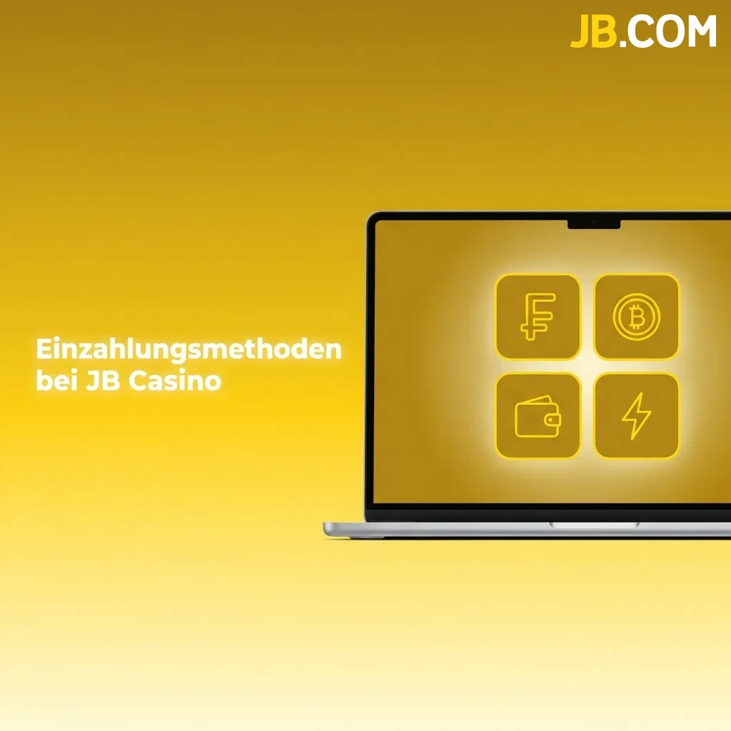 JB Casino deposit methods showing credit card, e-wallet, and bank transfer options for instant real-time payments