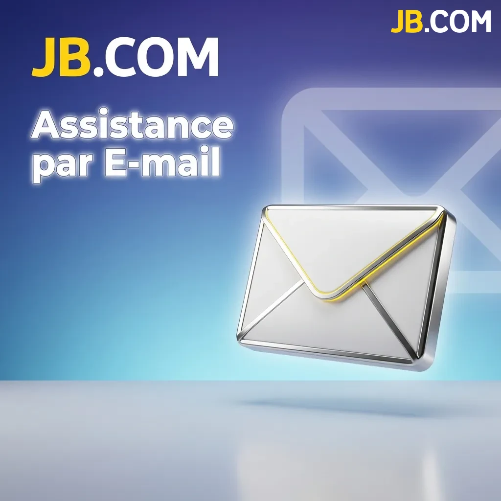 Email support options at JB Casino showing contact addresses and response times for customer assistance
