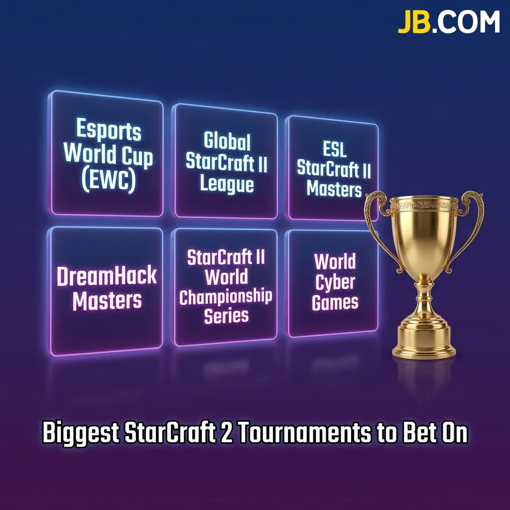 Professional StarCraft 2 tournament bracket showing competing players and prize pools for esports betting events