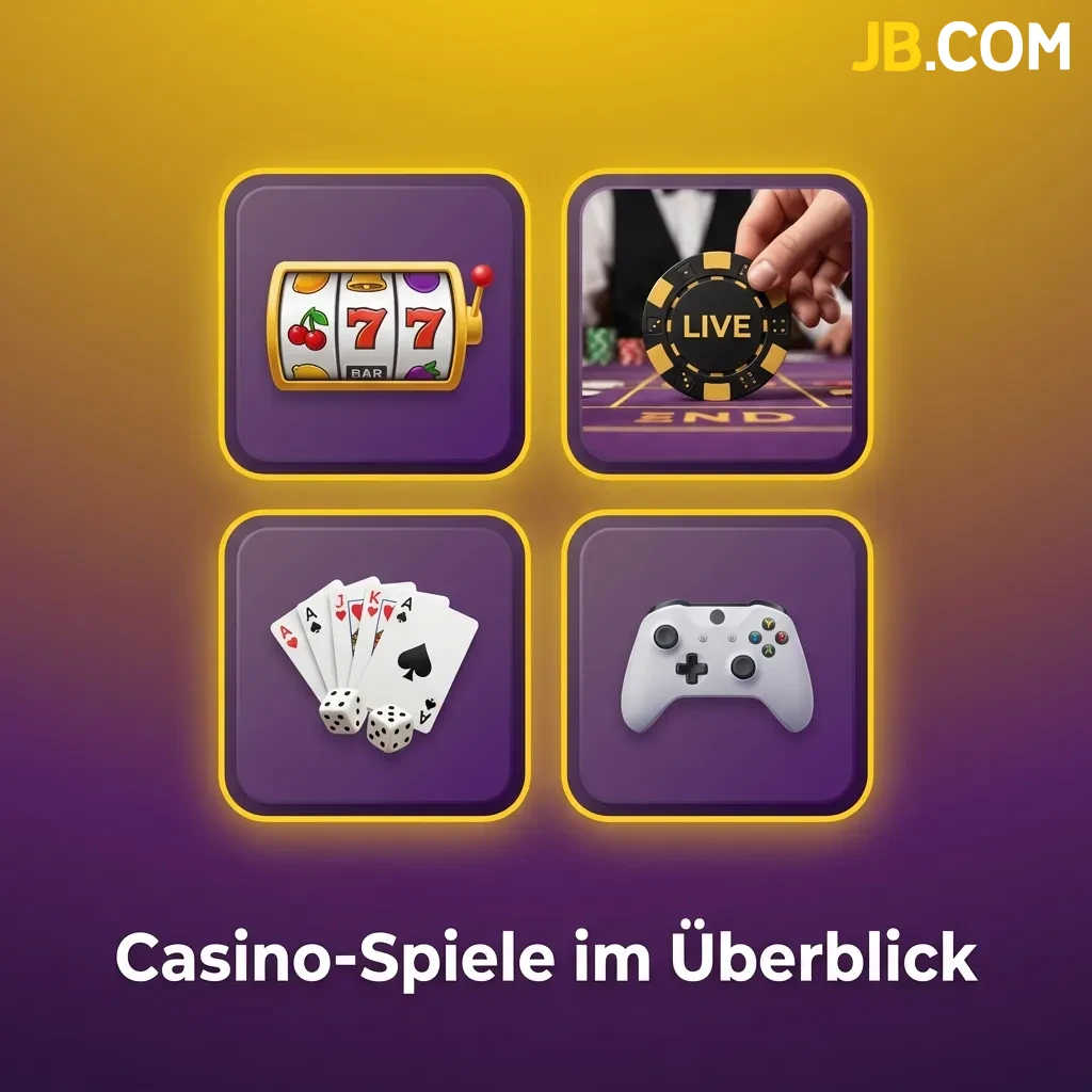 Casino game collection showing slots, roulette, blackjack, baccarat, poker, game shows, and jackpot games from top providers