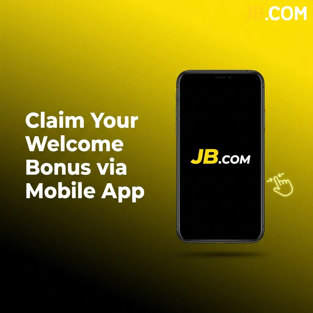 Mobile app interface showing welcome bonus claim process with download, login, and deposit steps