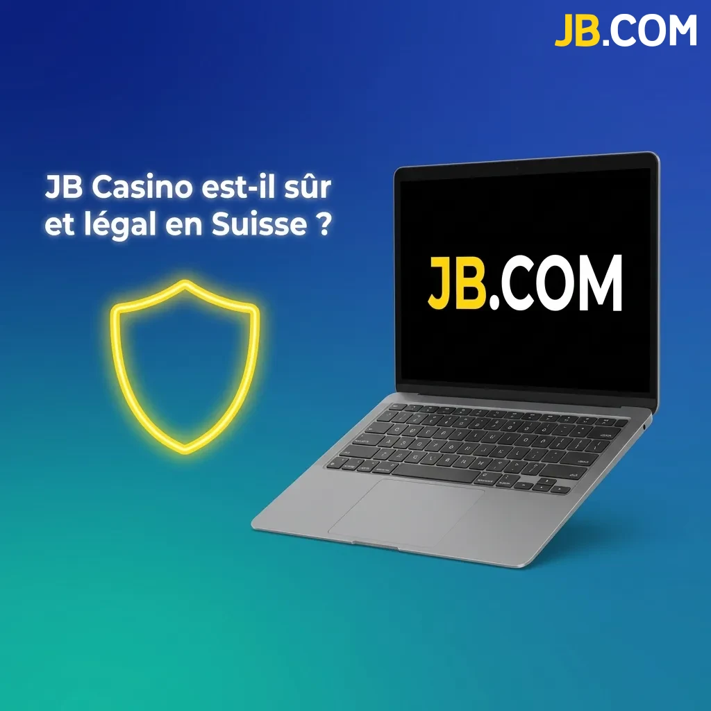 JB Casino logo with Curaçao license badge and SSL security icon for Swiss players