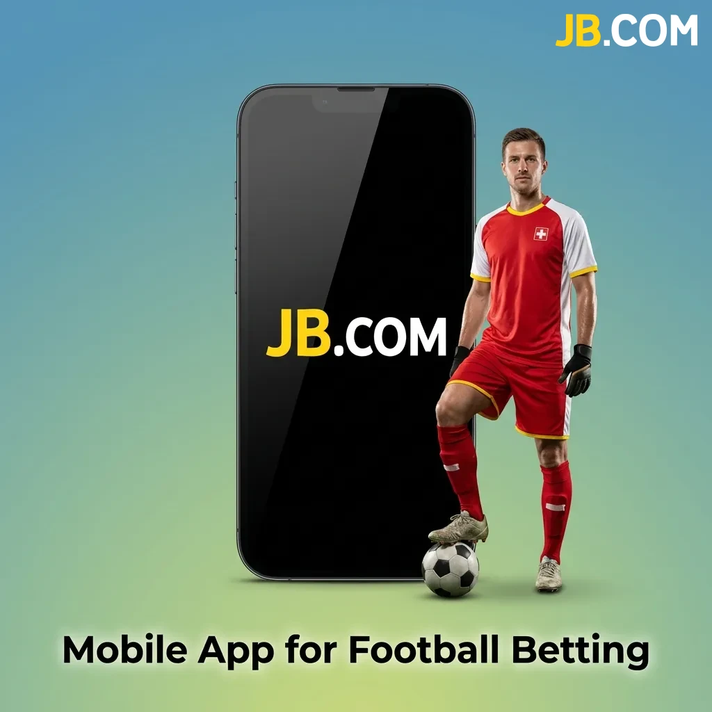 Mobile phone displaying JB Casino football betting app interface with live odds and bet placement screen
