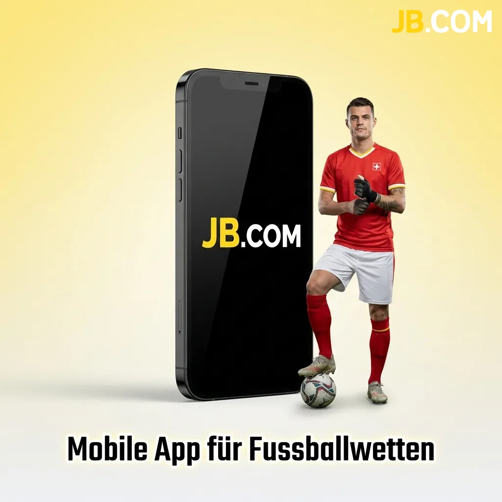 JB Casino mobile app interface showing football betting markets on smartphone screen