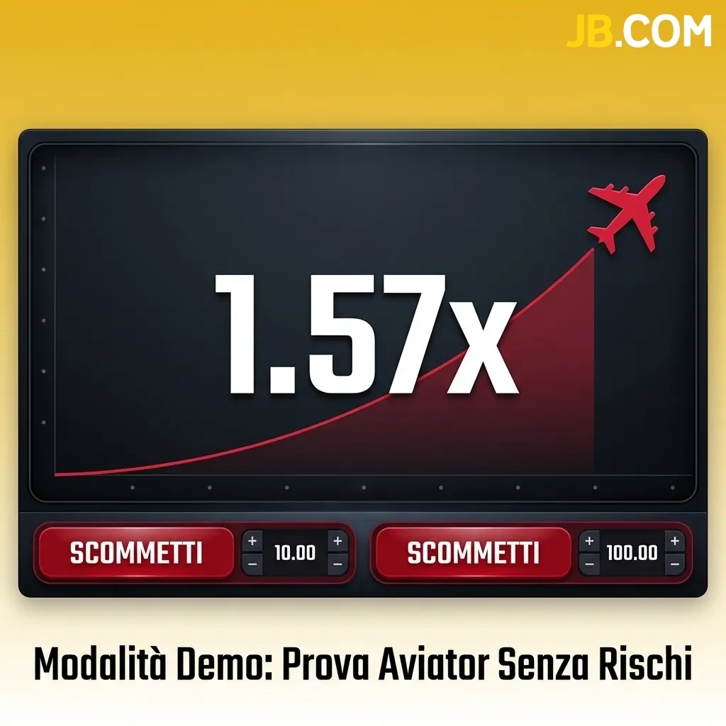 Schermata della modalità demo di Aviator con crediti virtuali per testare il gioco senza rischi finanziari
