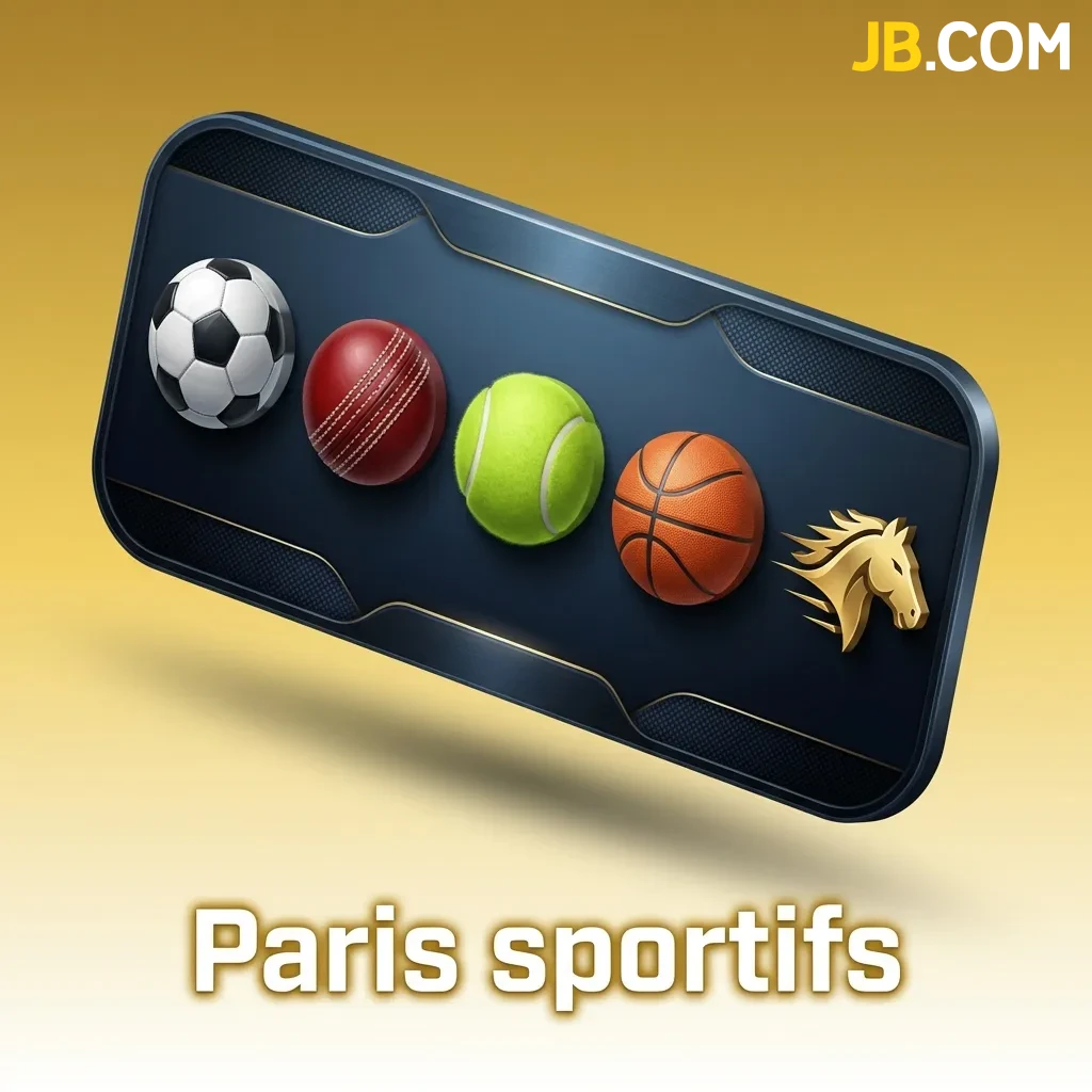 JB Casino sports betting interface showing 40+ sports including football, hockey, tennis, basketball, and esports options