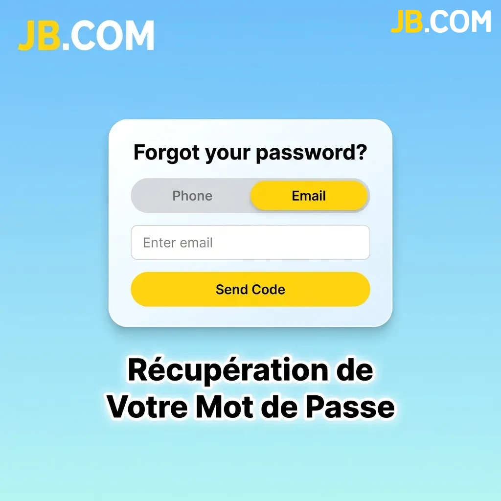 Illustration du processus de récupération de mot de passe en cinq étapes sur un écran de connexion sécurisé