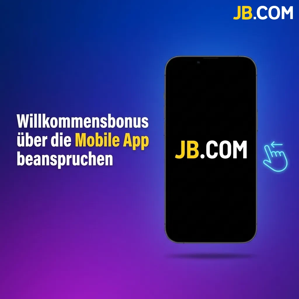 JB Casino mobile app welcome bonus registration process on smartphone screen