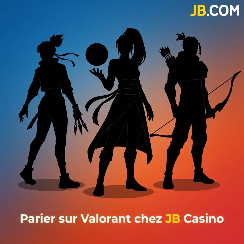 Parier sur les tournois compétitifs Valorant incluant Champions, VCT Masters et Game Changers chez JB Casino