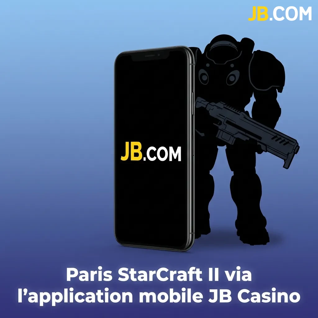 JB Casino mobile app interface showing StarCraft II esports betting options and real-time match tracking features