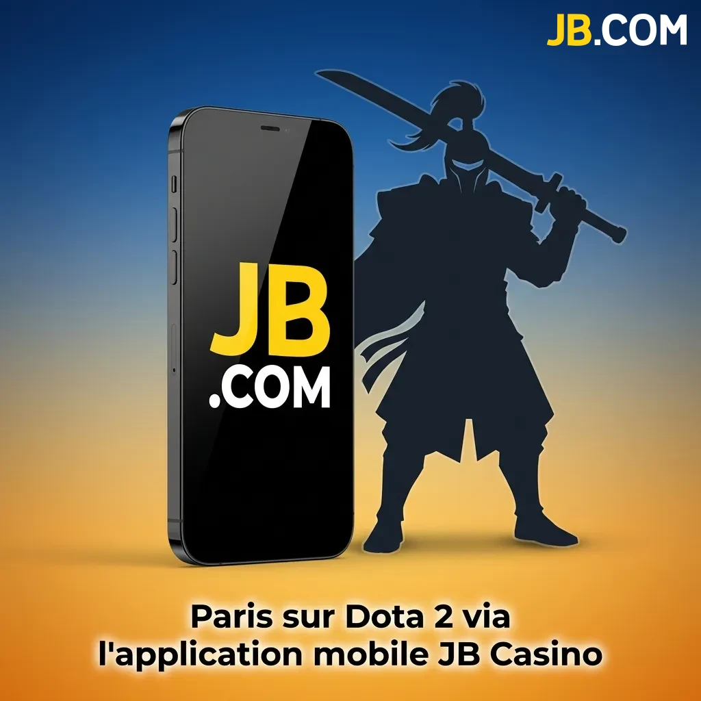 JB Casino mobile app interface showing Dota 2 betting options and matches available for Swiss players