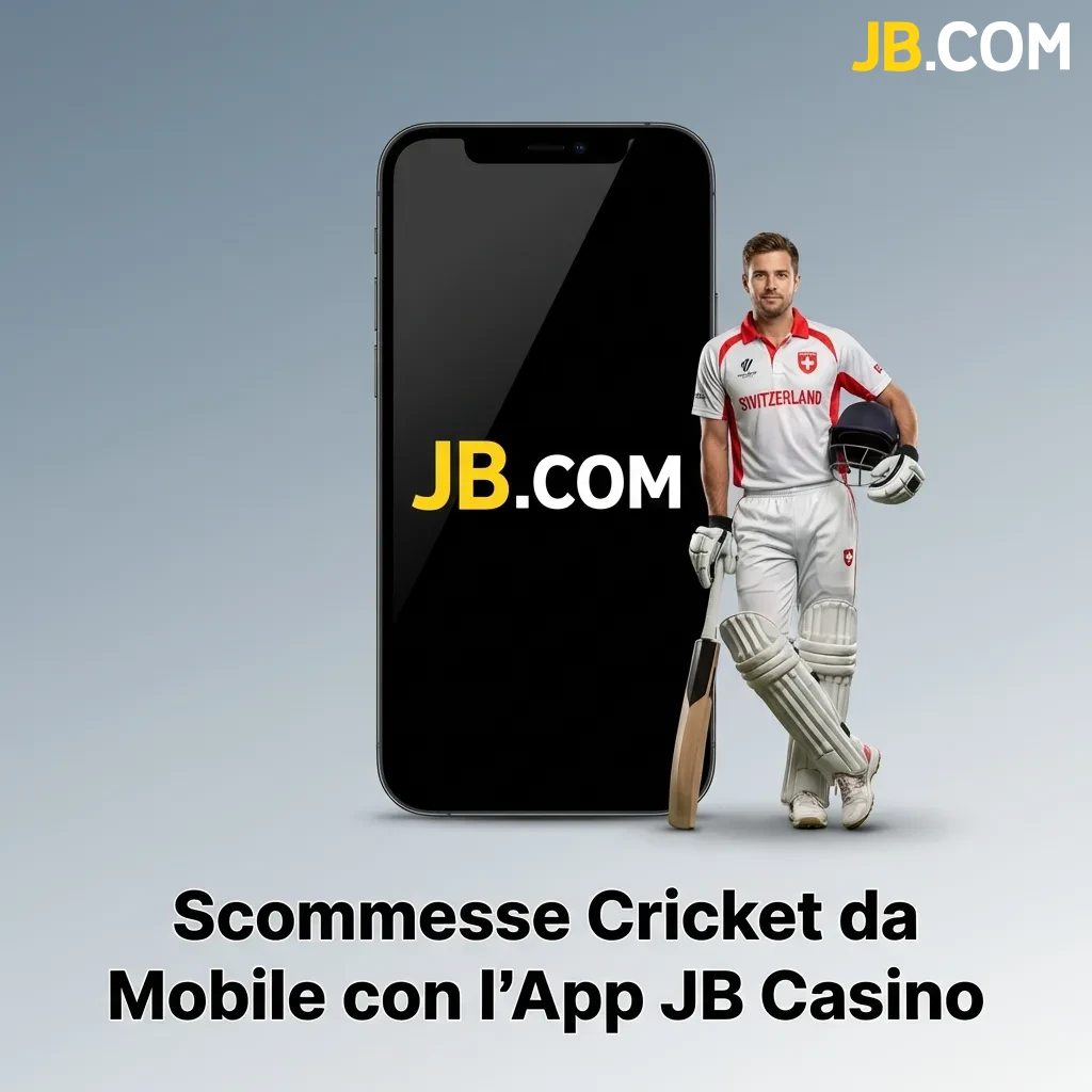 App JB Casino per scommesse sul cricket da dispositivi mobili Android e iOS