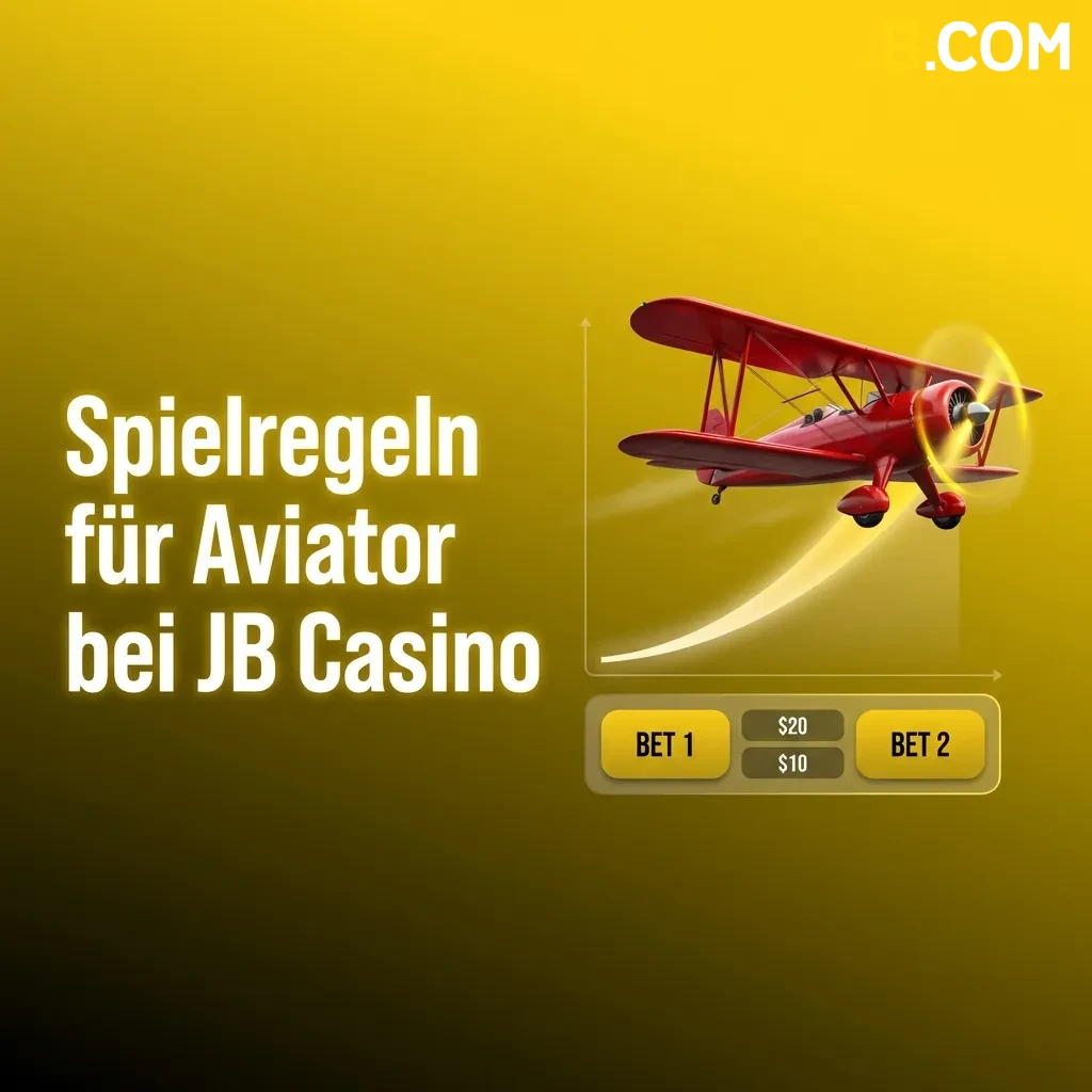 Aviator game rules at JB Casino showing rising multiplier with plane takeoff and cash-out button interface