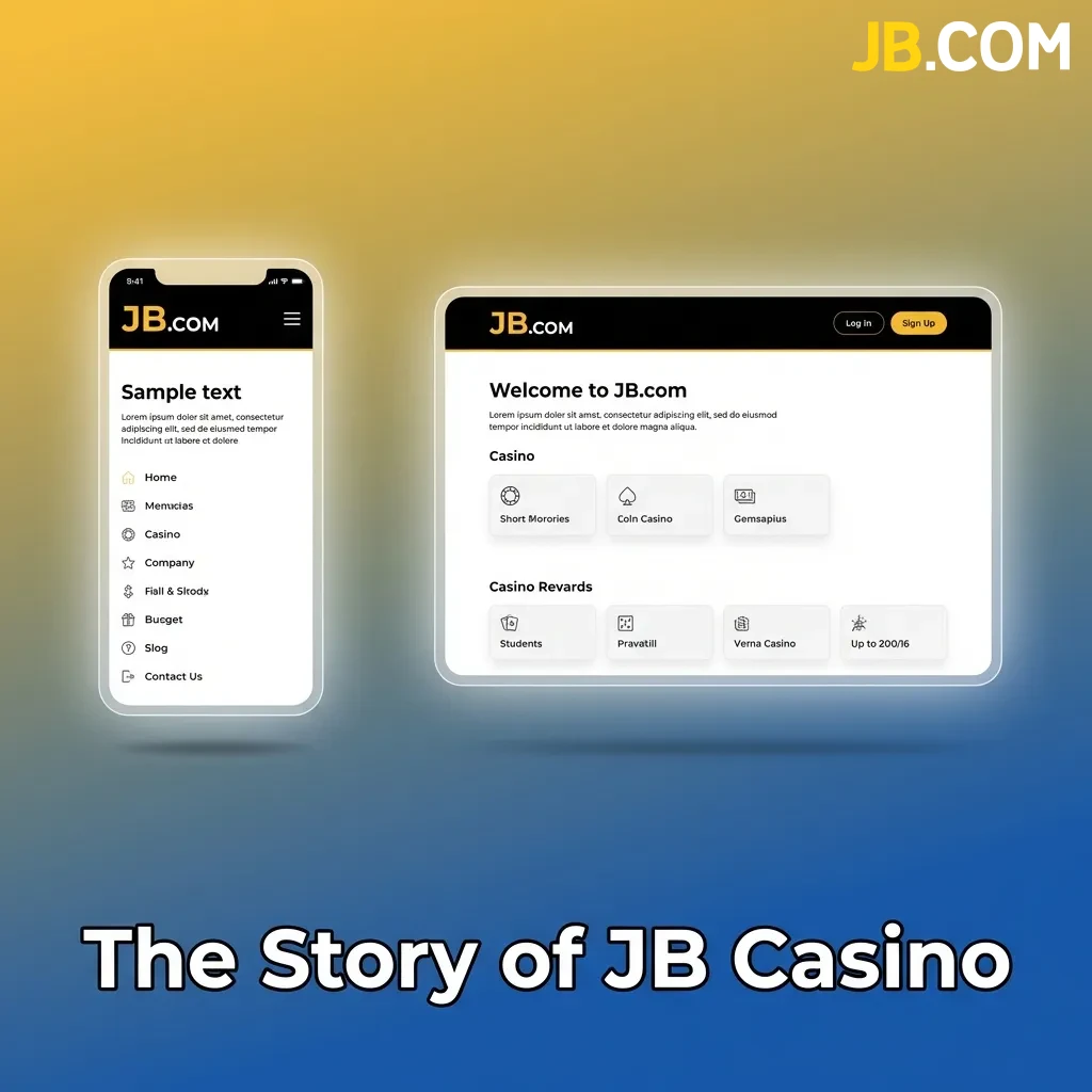 JB Casino homepage showing gaming interface and promotional banners for bonuses and tournaments