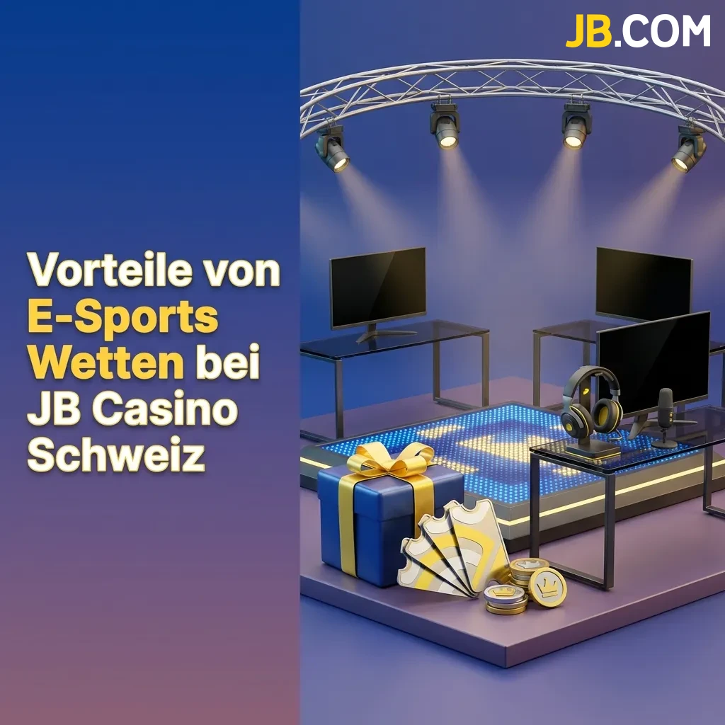 JB Casino Schweiz E-Sports Wetten Vorteile: hohe Quoten, Boni, lokale Zahlungen, Support, App und Live-Wetten