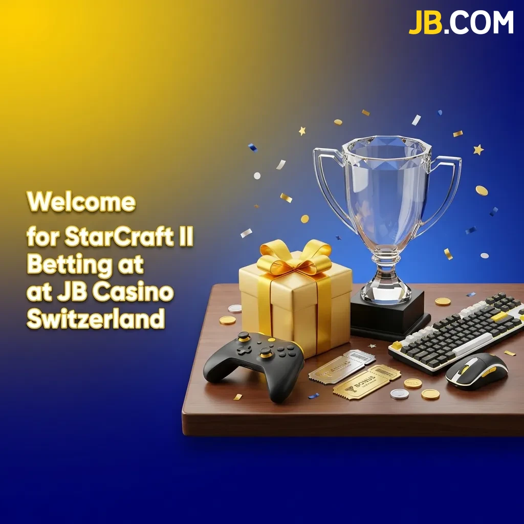 JB Casino welcome bonuses for StarCraft II betting: 120% casino or 80% sports bonus with registration steps shown