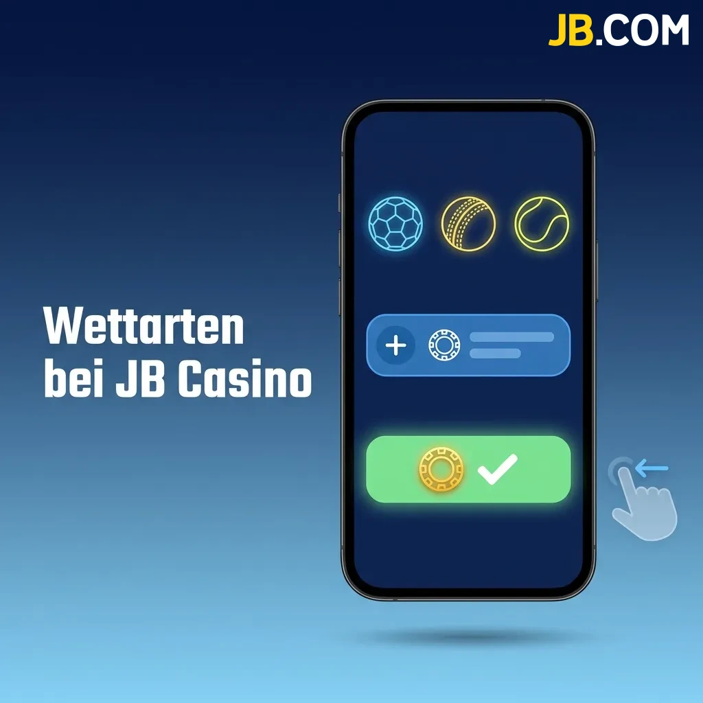 Übersicht der verschiedenen Wettarten bei JB Casino: Einzelwette, Systemwette und Kombiwette mit ihren Eigenschaften