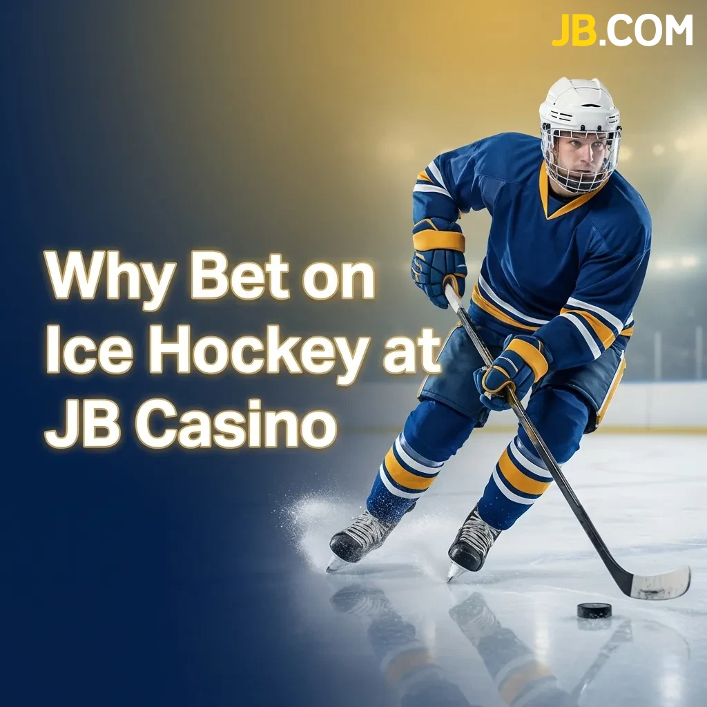 Ice hockey betting interface showing live odds, league options, and mobile features at JB Casino Switzerland