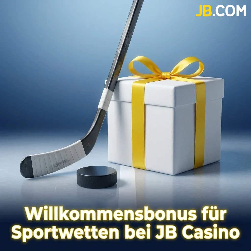 JB Casino sports betting welcome bonus: 100% up to 500 CHF for new players on first deposit, including ice hockey bets.